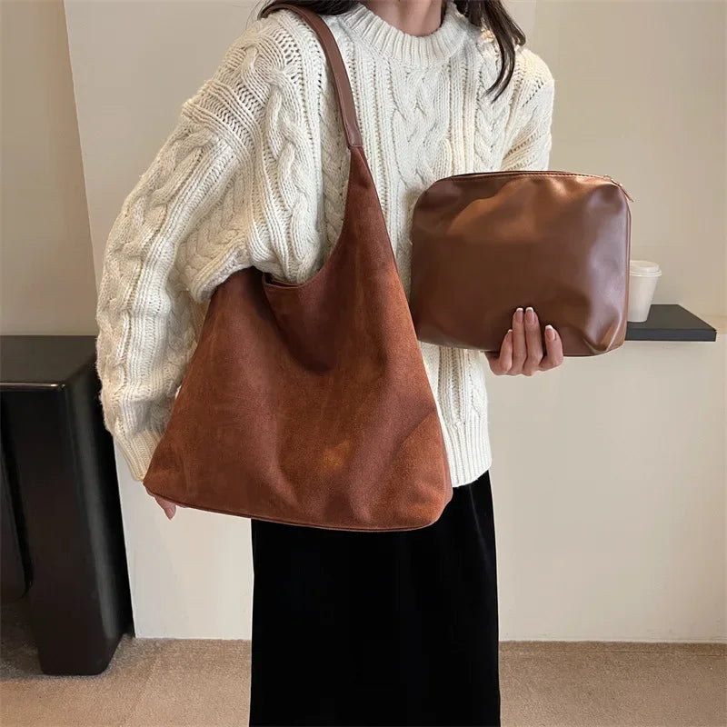 Vintage Chamois Leather Tote